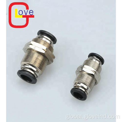 Pneumatic Connector PM bulkhead Pneumatic Straight Fitting Connector Manufactory